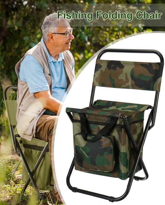 Camping Chair with Cooler Bag